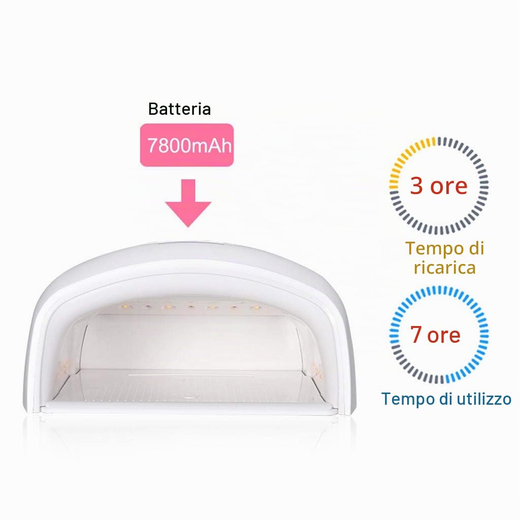 Nail Lampada LED ricaricabile, senza fili della luce del gel, gel Wireless 48W lampada UV del chiodo Nail Dryer LED che cura la luce del chiodo a Gel Nails con schermo LCD