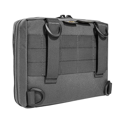 Tasmanian Tiger TT EDC Pouch kompatybilny z Molle organizer do plecaka, dodatkowa kieszeń na narzędzia i zestaw pierwszej pomocy z powierzchnią łatową (szary tytanowy)