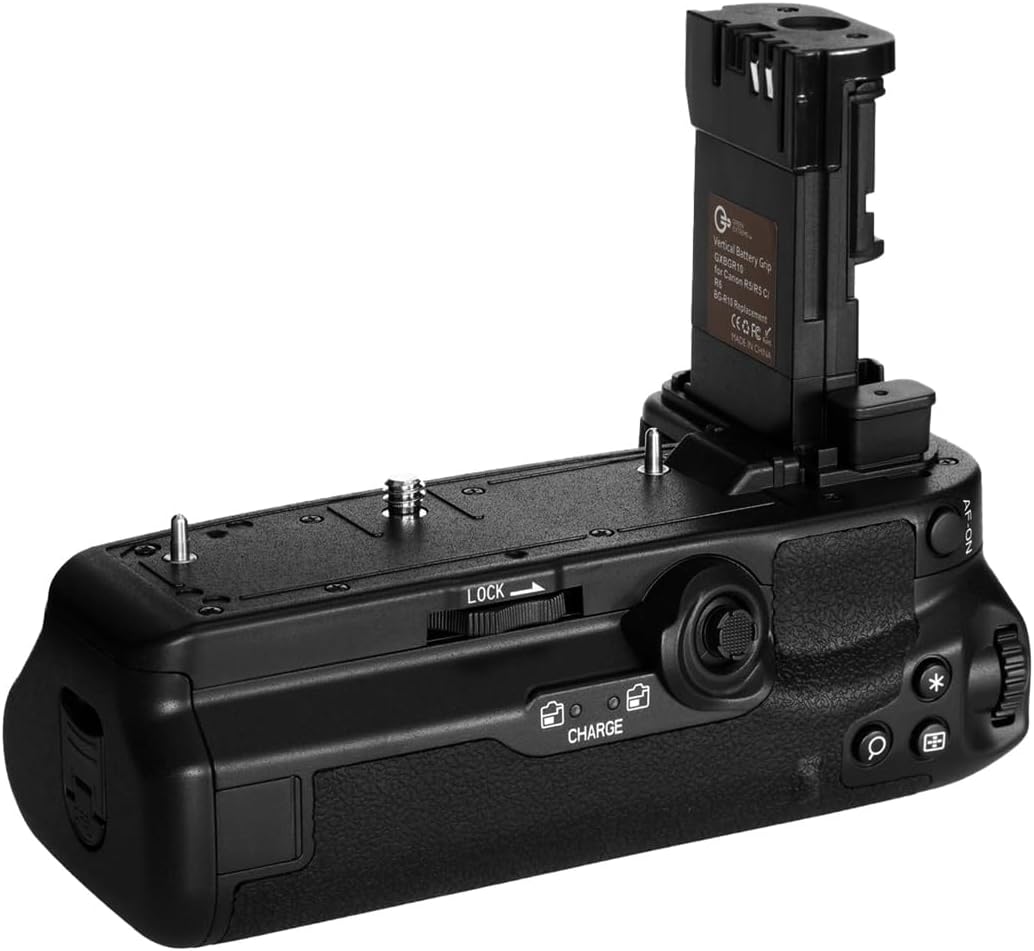 Green Extreme Battery Grip Replacement for BG-R10 Compatible with Canon EOS R5 R5C R6 R6 Mark II Mirrorless Cameras, Powered by LP-E6/LP-E6N/LP-E6NH/LP-E6P Batteries for Stable Vertical Shooting
