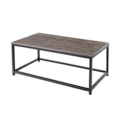 AZL1 Life Concept Coffee Table with Metal Frame Clean contemporary design meets rustic industrial style for living room