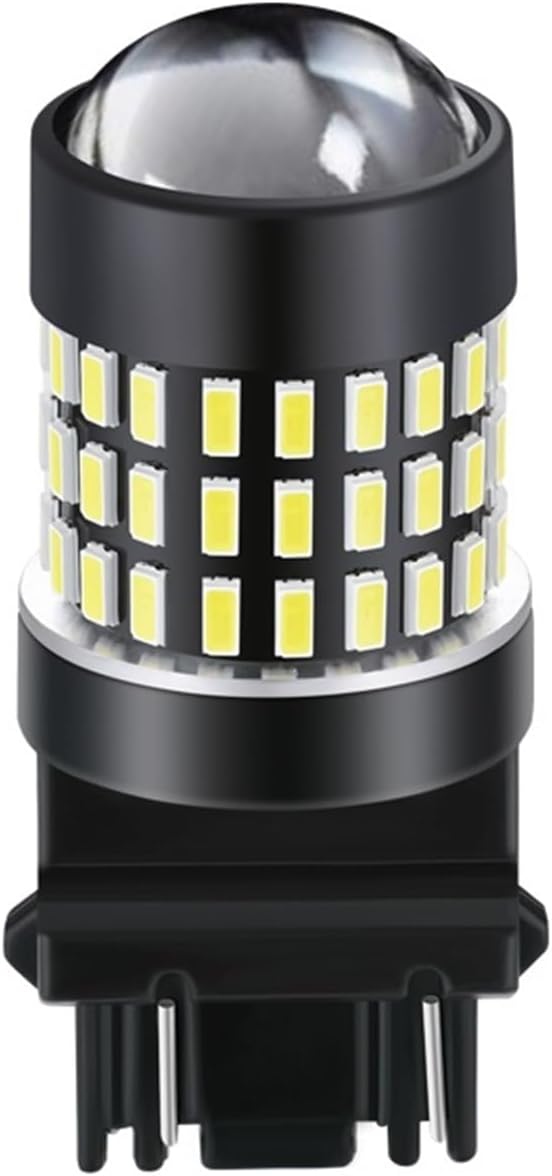 Compatible With Jiachi 100X T20 W21W Led W21/5W LED 7440 7443 LED Canbus Bulb Auto Red Brilliant Auto Stop Brake Tail Parking Light Car Lamp 12V(Amber,1156-3014-78SMD)