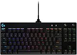 Logitech G Pro Mechanical Gaming Keyboard Qwertz, Ultraportable Design without Numeric Keypad, Removable Micro USB Cable, Backlit Keys, Black - 1