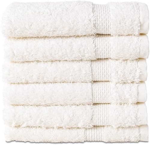 Miniatura 21 de Hencely Juego de 2 toallas de mano de lujo (16 x 28 pulgadas), algodón turco suave, absorbente, de secado rápido, para cara, cuerpo, cocina y baño