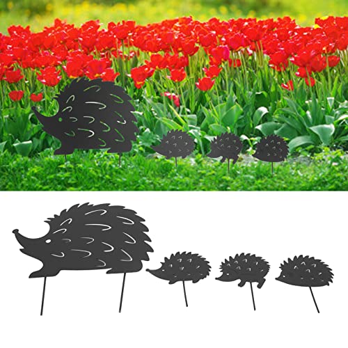 Silhouette de hérisson de conception creuse pour habiller un jardin dégarni