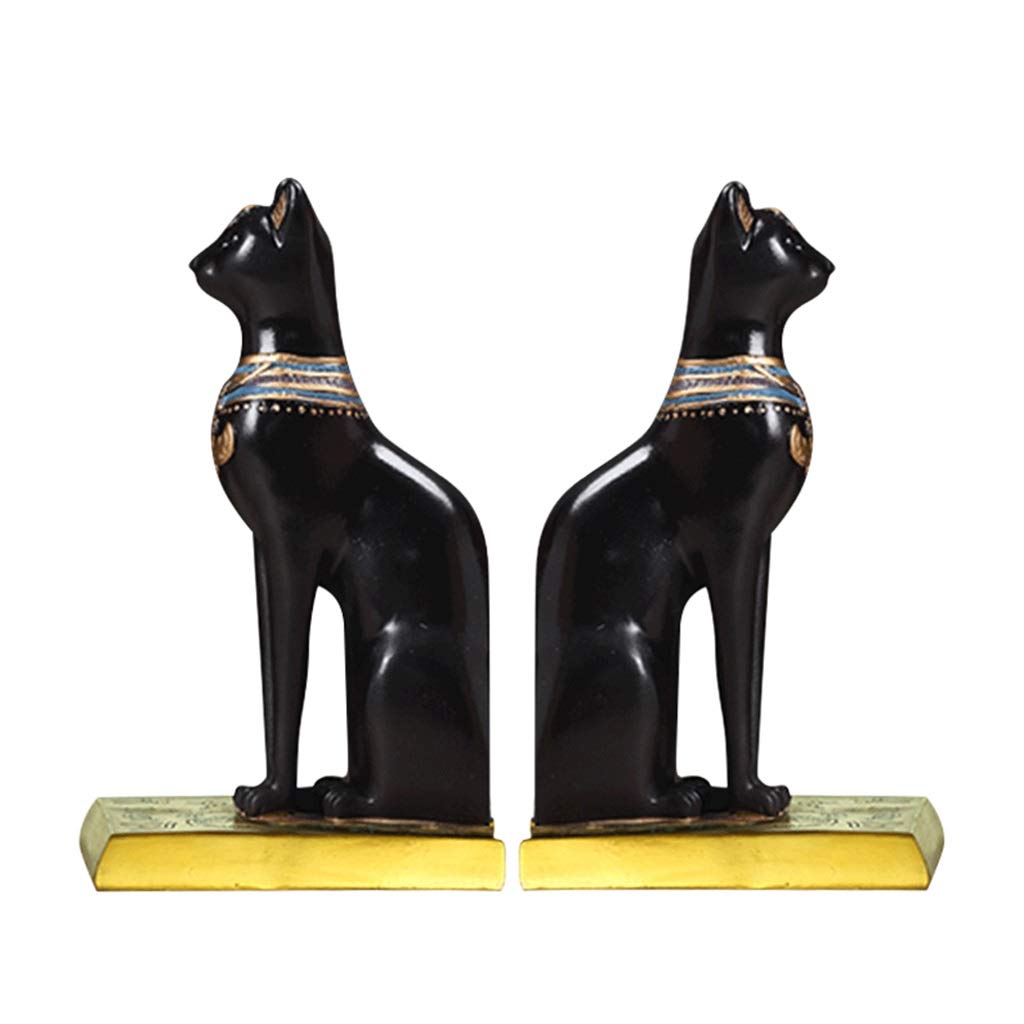 Amazon.co.jp: ブックエンド ブックエンド 古代エジプト バステト猫