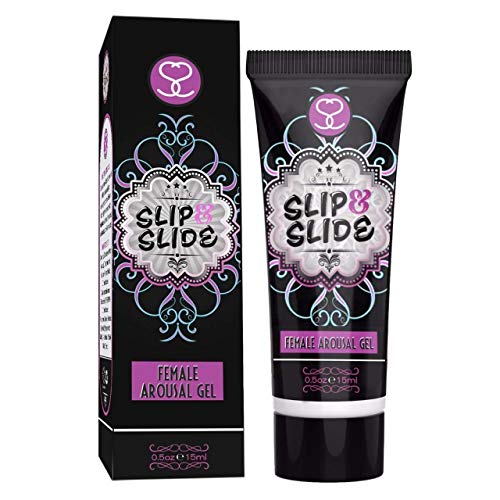 Slip n’ Slide Premium Female Stimulating Gel - Natural Clitoral Sensitizing and Stimulating Gel – Intense Arousal and Libido Booster Product for Women (15mL)