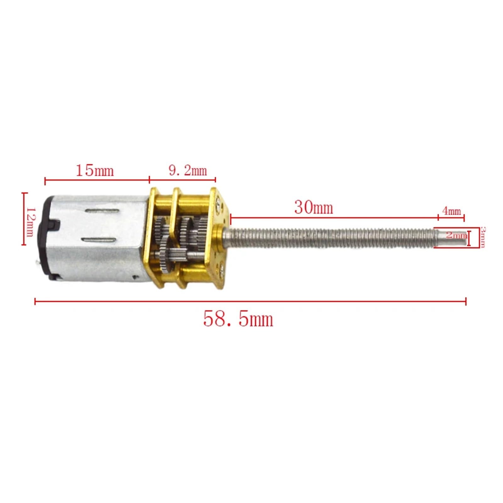 N20 DC 6V Speed Gear Arrancador electrónico 50RPM engranaje de metal electrónico reductor de engranajes de arranque electrónico para coche robot M3 arranque electrónico