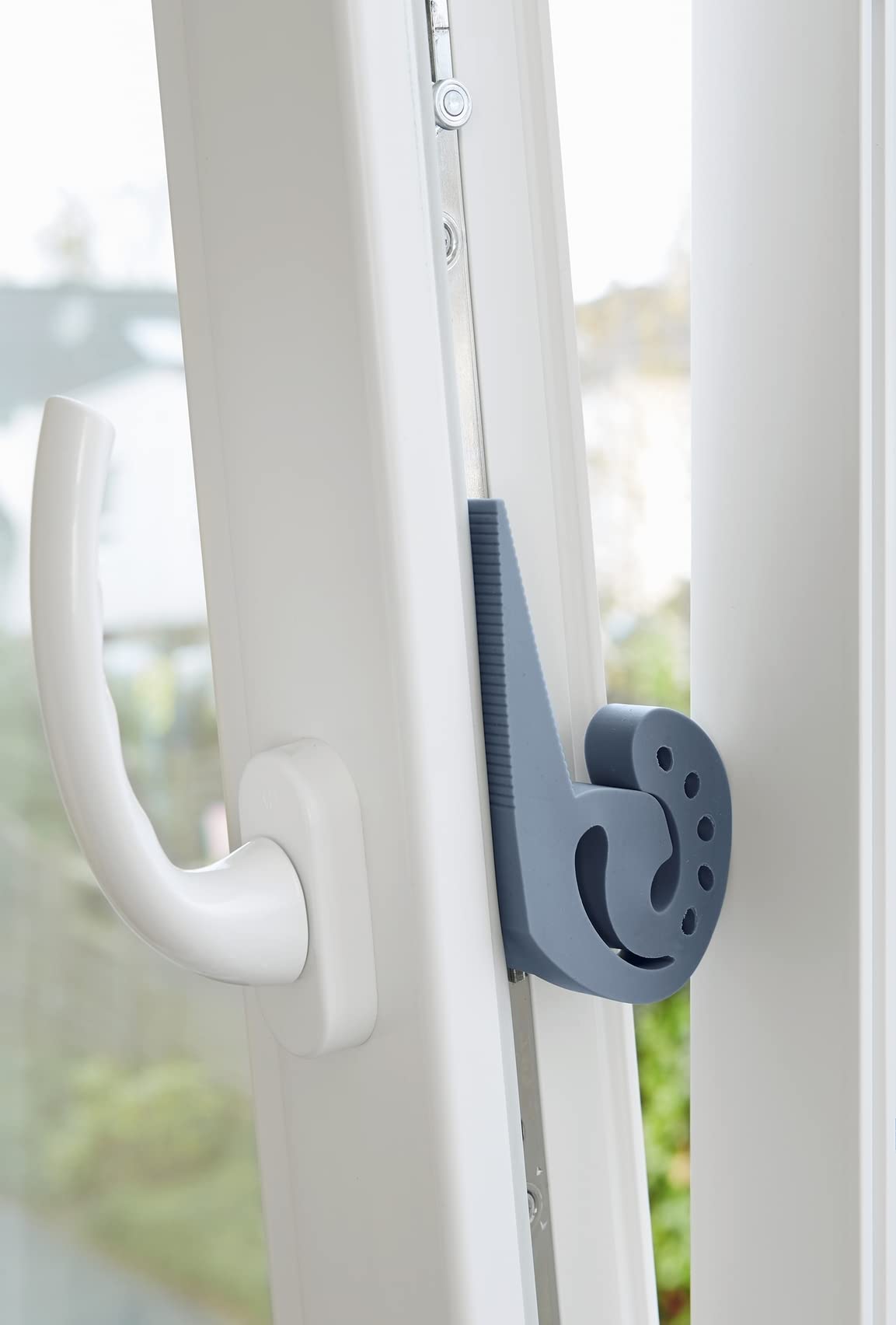 Wenko Multi-STOP fermaporta blu-grigio - Salvadita, TPR, 11.8 x 7.7 x 2.5 cm, Blu