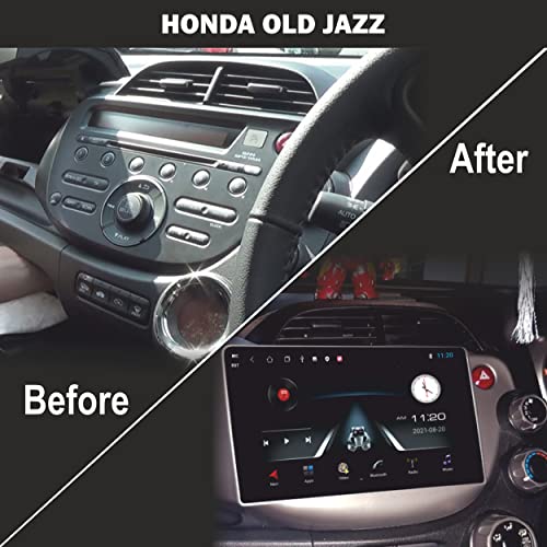 Image of 10 Inches Advanced Car Radio Receiver Android System for Honda Old Jazz with 2GB /16GB RAM & ROM, Gorilla Glass /Full HD Display /WiFi /GPS /Steering Wheel Connectivity and HD Parking Camera CP