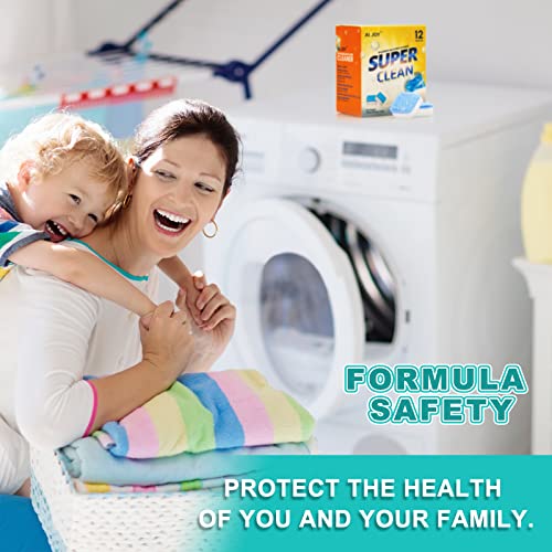 image for R RUR Washing Machine Cleaner Descaler 12 Packs- Active Washer Machine