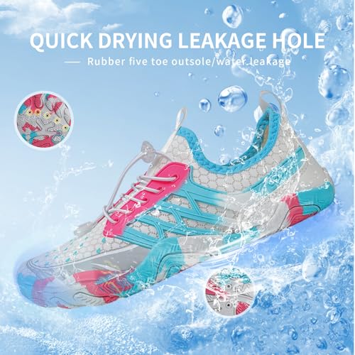 Image of SIOSNETA Hike Barefoot Shoes for Women Men, Wide Toe Water Shoes for Hiking,Breathable Non-Slip Athletic Footwear,