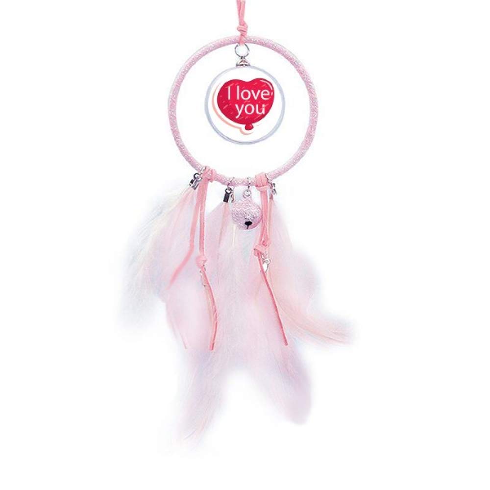 Atrapasueños de globo rosa para decorar el dormitorio de San Valentín