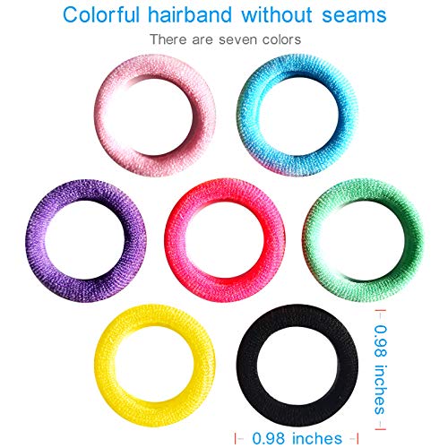 image for APPMOO 200 PCS Seamless Hair Ties for Girls Kids, High Elastic Hair Ba