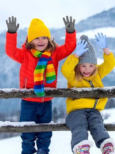 Image of EBOOT 3 Pairs Winter Kids Gloves Warm