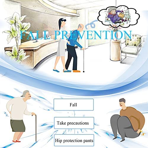 Hip Pads Seniors Protecteurs De Hanche Premium pour Personnes Âgées, Confortables Et Respirants, Anti-Chute, 2 Cm/0,8in Épaissir Eva pour Les Blessures De Chutes, Pantalon De Hanche Unisexe