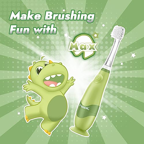 image for Papablic Toddler Sonic Electric Toothbrush for Ages 1-3 Years, Baby El
