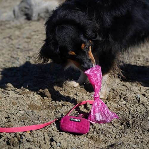Image of Best Pet Supplies Dog Poop Bags, Rip-Resistant and Doggie Waste Bag Refills with d2w Controlled-Life Plastic Technology - Pack of 150, Pink Heart (Scented)