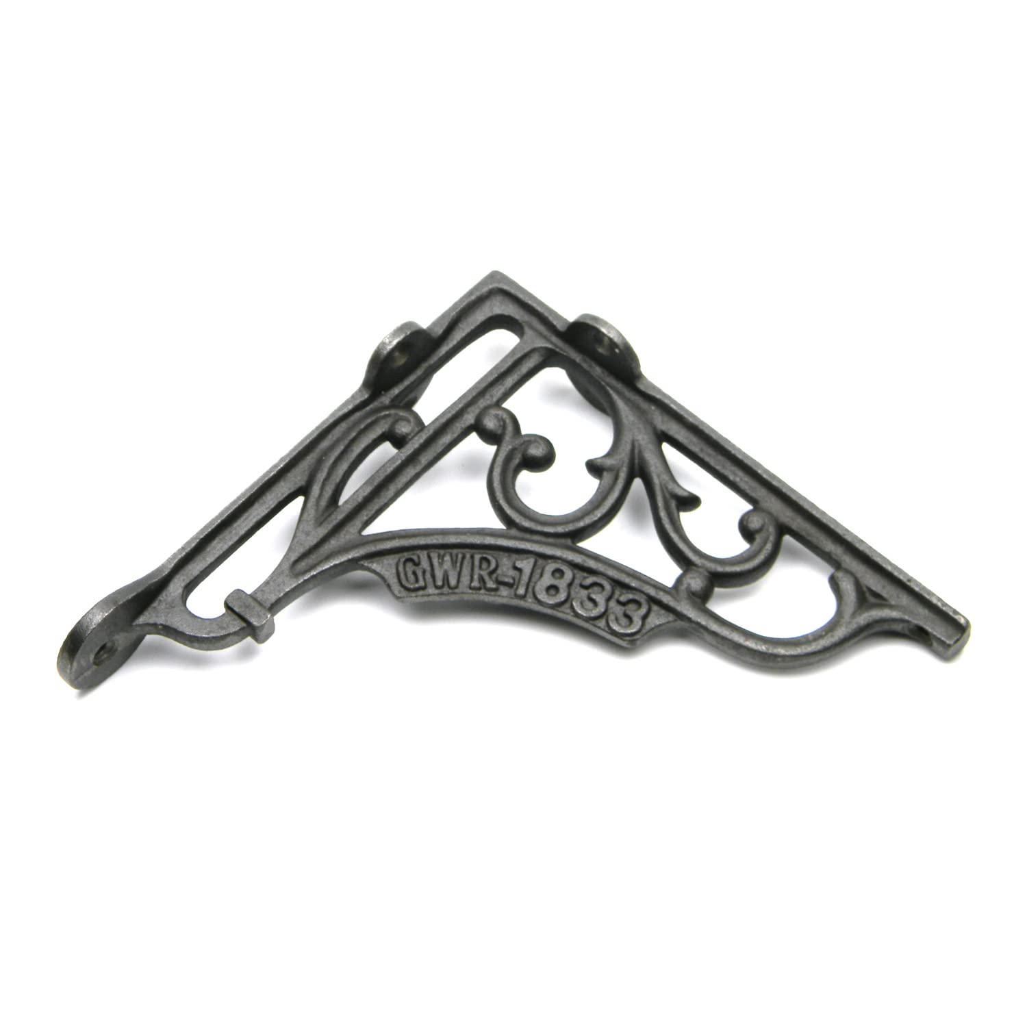 Oakcrafts Pair Of Shelf Brackets Gwr 1883 Antique Cast Iron 150Mm X 150Mm / 6″ X 6″