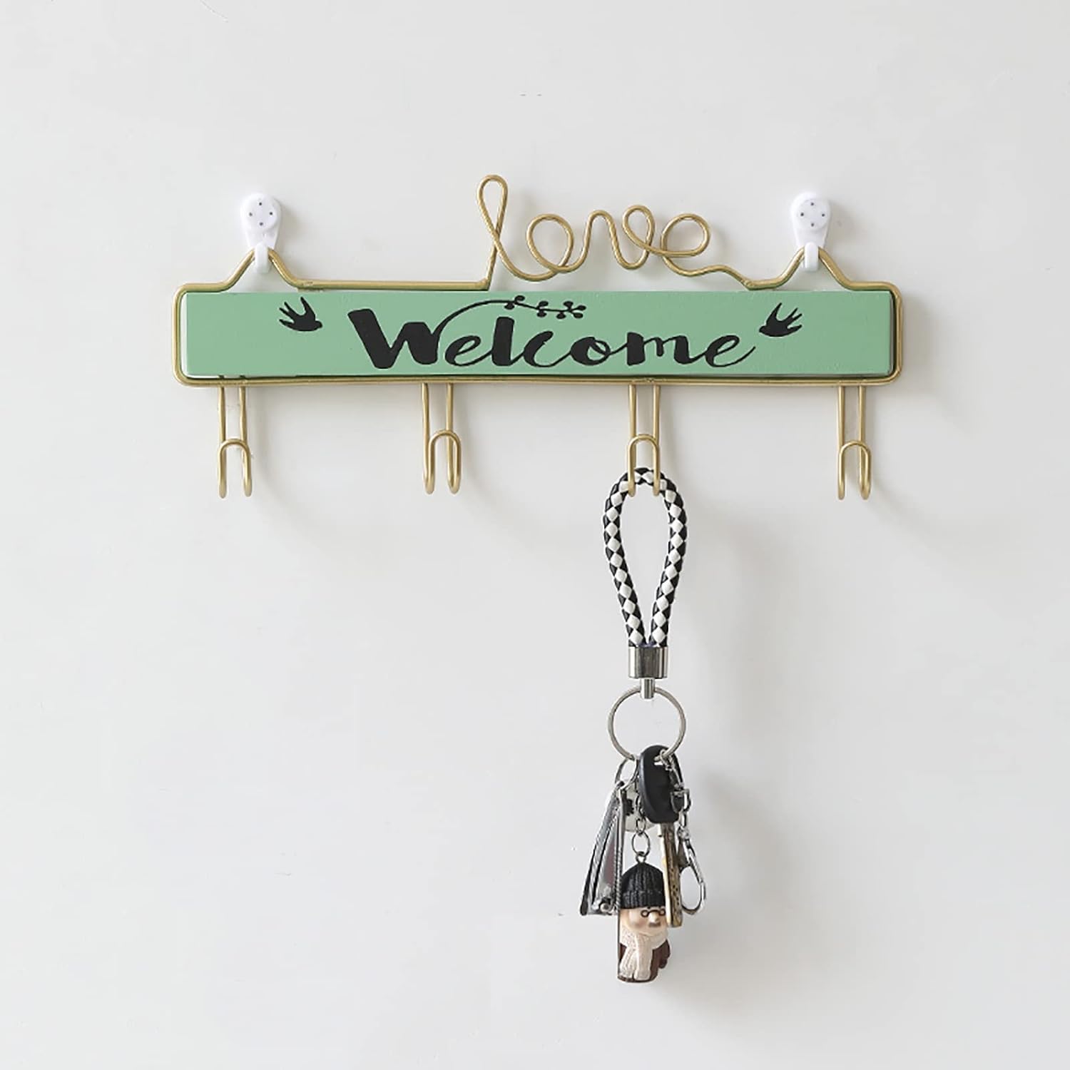 Coat Rack/Nordic Creative Entrance Door Wall Key Hook/Storage Wall Hanging Wall Decoration Door Hanger Rack (Color : B Size : 28cm) (C 28cm)