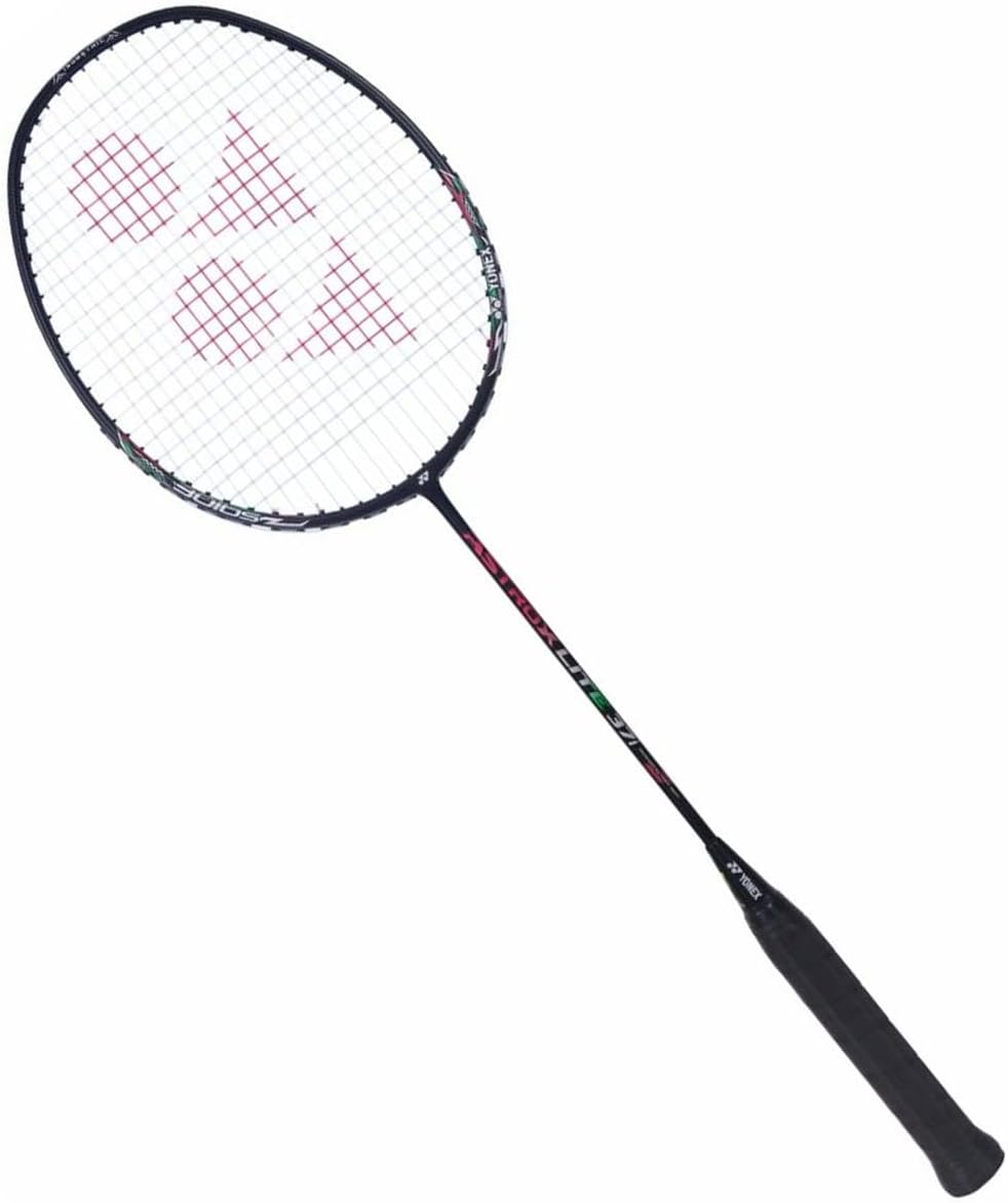 Yonex Astrox 37I Strung Badminton Racquet | Graphite Badminton Racket for Intermediate Players | 30 lbs Tension, 5U G4 - Black
