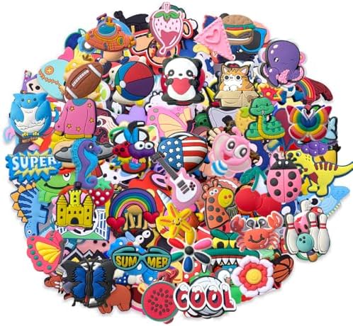 diasstro Lot of 30,50,100 pcs Random PVC Different Shoe Charms for Shoe Decoration