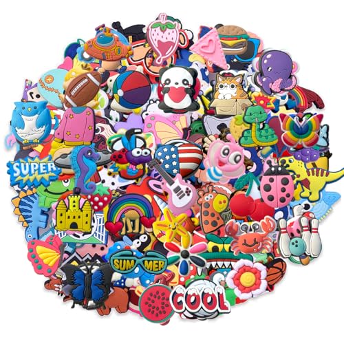 diasstro Lot of 30,50 100pcs Random PVC Different Shoe Charms for Shoe Decoration