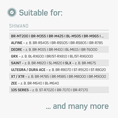Borgen Bike Brake Bleed Kit for Shimano Hydraulic Disc Brakes I Brake Bleeder Kit Bike with 100ml (3.4oz) Hydraulic System Mineral Oil - Made in Germany. Step by Step Instructions and Video Manual - Image 4