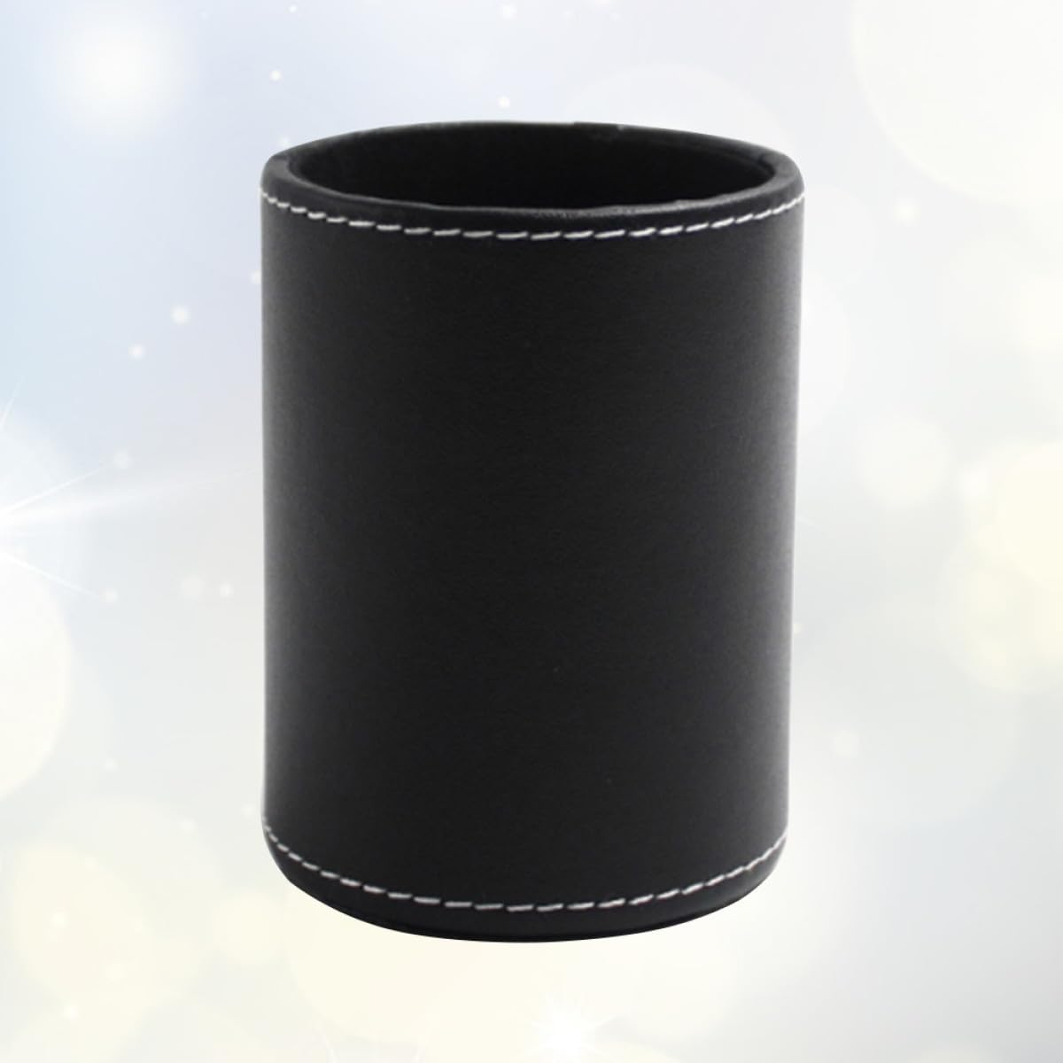 MAGICLULU 3piezas Portalápices Redondo De Piel Pu Para Oficina Organizador De Pinceles De Maquillaje y Utensilios De Escritorio Negro