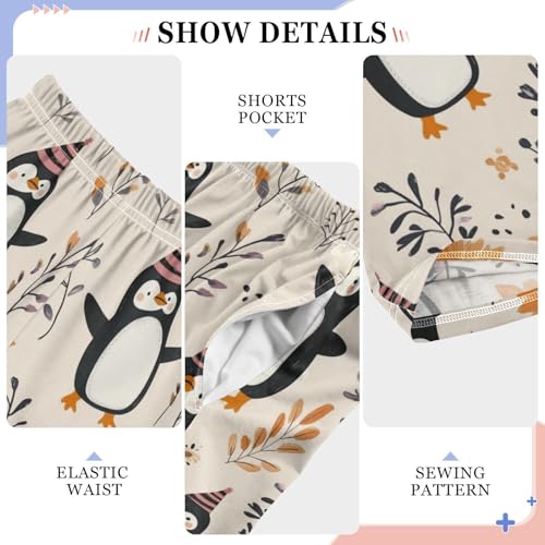 Pajama Bottoms, Pajamas Pant Cute Cartoon Penguins Lounge Wear Casual Sleep Long Pants Soft Pjs Sleepwear4