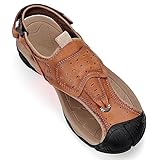 ailishabroy Mens Sandals Outdoor Water Beach Sports Mens Sandals for Summer Pack toe Velcro Design on the Heel is Convenient to Adjust the Elasticity of the Foot