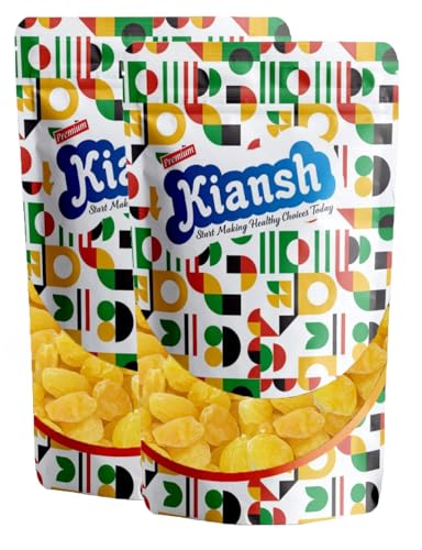 Image of Kiansh Dry fruits Nuts And Seeds (Dried Peach Yellow, 400g)