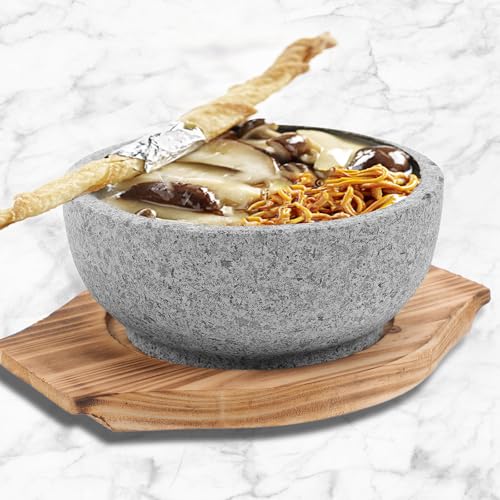 Bol coréen bibimbap en pierre naturelle de qualité supérieure - 7