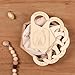 Spelable 11pcs Bear Wooden Baby Closet Dividers | Double-Sided Newborn to 4T Baby Clothes Dividers for Closet | Nursery Decor Hanger Size Organizer, Nursery Organization