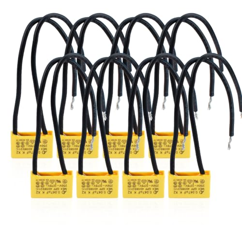 Innfeeltech - Innfeeltech 8 Pcs Safety Capacitors 275V 0.047uF X2 Suppression of differential mode interference capacitors 18 * 11 * 5mm, Pitch P 100/100mm