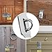 2Pcs Stainless Steel Gate Lock Hasp, Safety Packlock Clasp Lock Set for Doors, Cabinets, Closets and More (3inch-Silver)