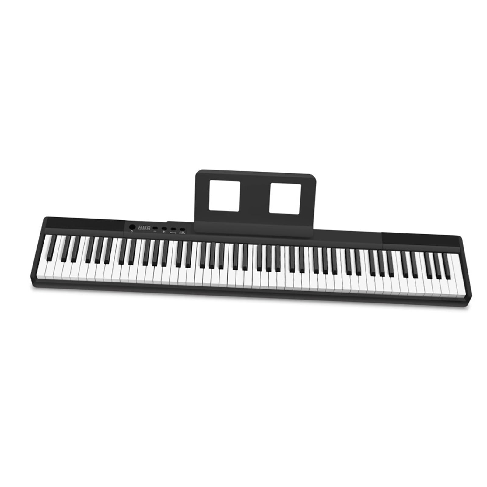 Tastiera Digitale Per Principianti Tastiera Per Pianoforte Elettronico Portatile A 88 Tasti, Tastiera Semi-pesata Full Size, Pianoforte Elettrico Con Pedale Sustain(Black)
