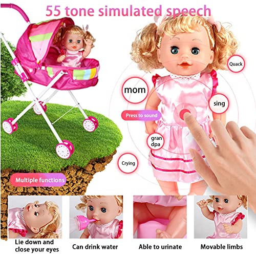 Zceplem Baby Doll Nursery Playset - Accessori per