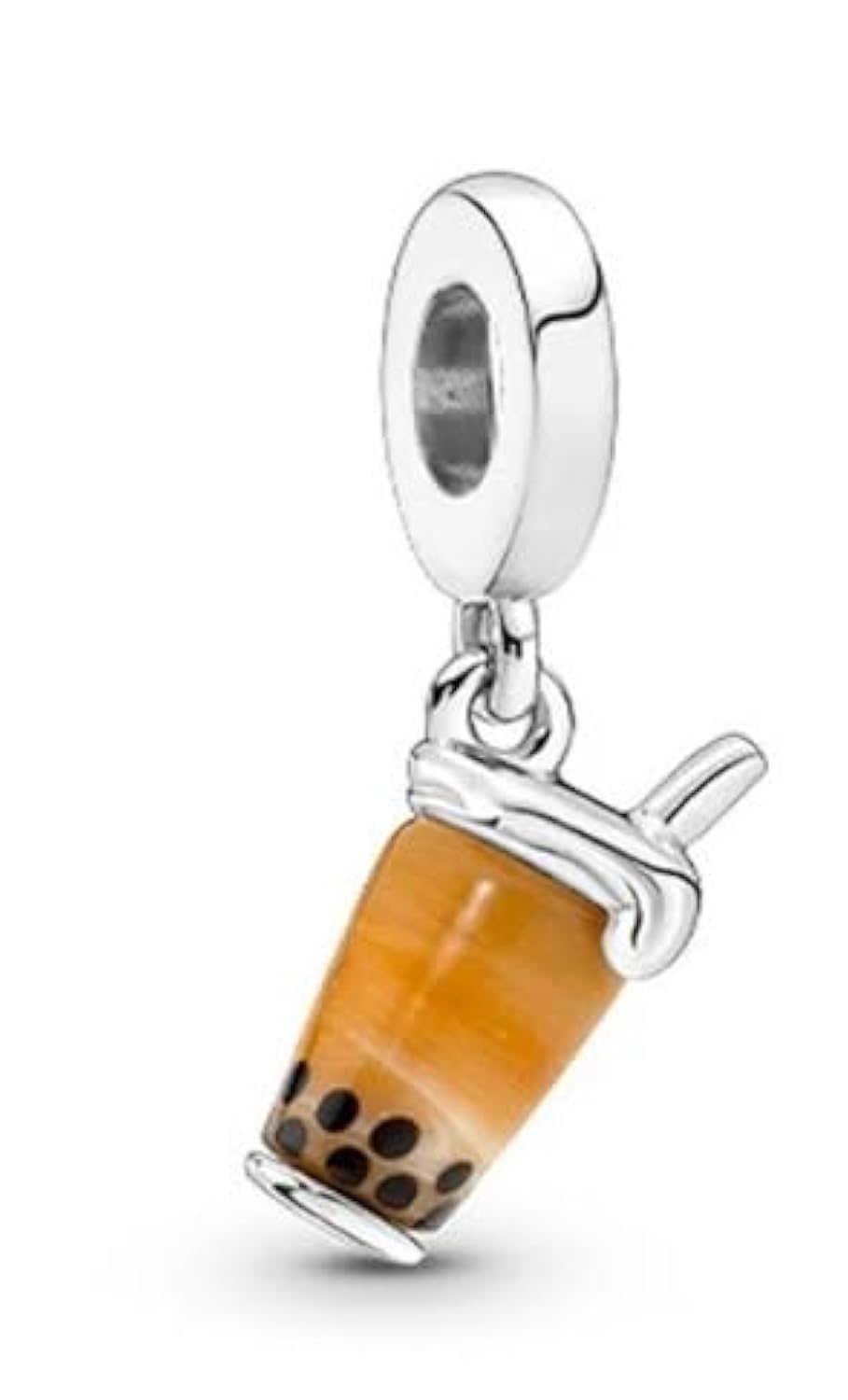 Bubble Tea Dangle Charm 925 Sterling Silver Charm Compatible with Pandora Charms, and Many Other UK Charm Bracelets.