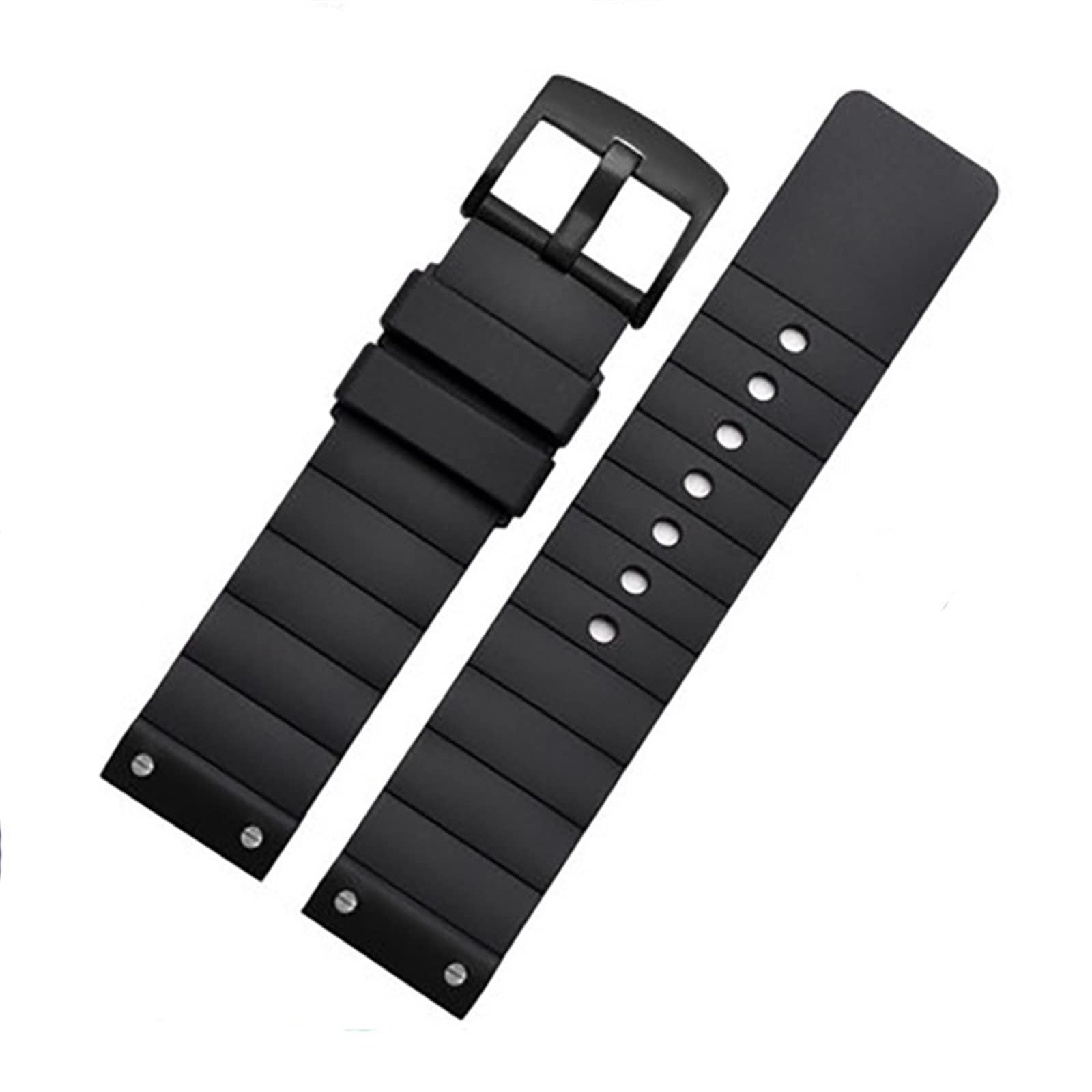 Bracelet silicone de qualité pour boîtier Cartier Santos 100 23mm - 8
