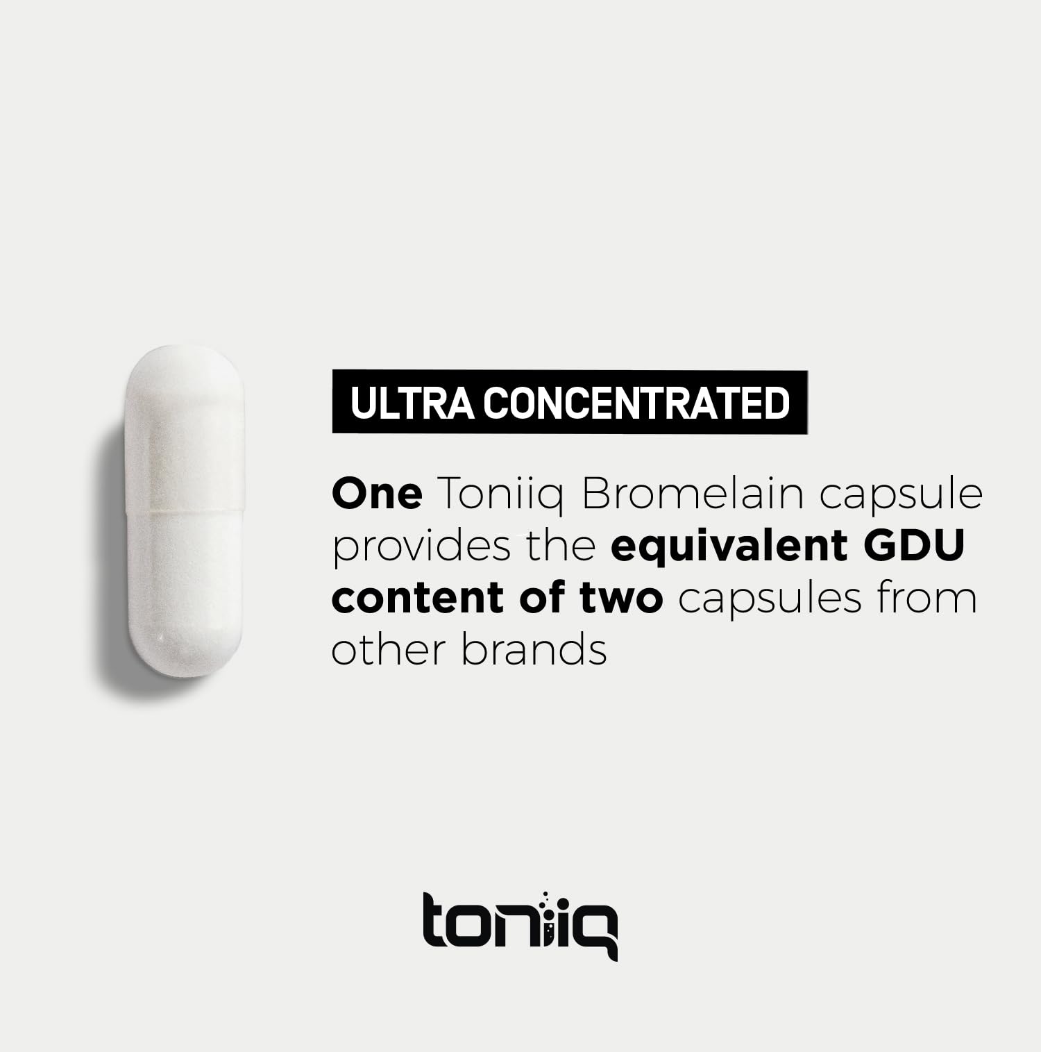 Toniiq Ultra High Strength Bromelain 500mg - 3600 GDU/Gram — Amazon image 4