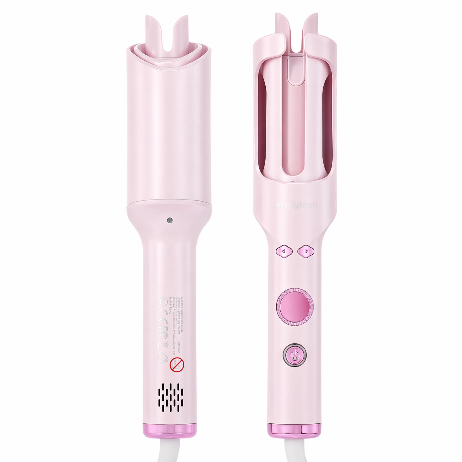 AraSyleon Automatic Curling Iron with Cold Air and Ions, 30 mm Auto Curler | 5 temp. 160-200°C, anti-scald design, dual voltage 110-240V for home and travel with acoustic signal timer