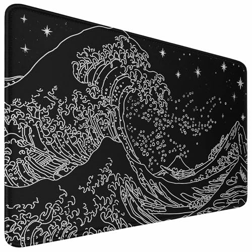 Grand tapis de souris de bureau 80x40 cm idéal pour aménager un setup gaming épuré