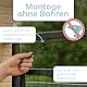 NEEZ Katzennetz für Balkon & Fenster ohne Bohren 3 x 8m - Schwarzes Robustes Katzenschutznetz inkl. Befestigungsset - Katzen Netz reißfest & wetterfest - Zuschneidbares Netz - Balkonschutz für Katzen