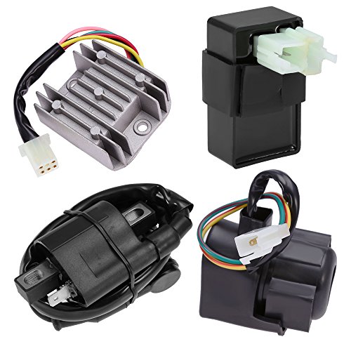 Ignition Coil 6 Pin CDI Voltage Regulator Rectifier Solenoid Relay Kit for 150cc 200cc 250cc Engine Chinese ATV Quad - Thumbnail 2