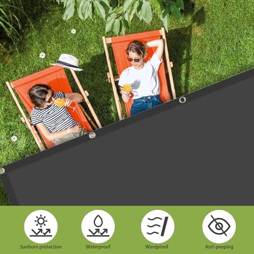 Toile d'ombrage de jardin de 6x6m pour aménager un coin d'ombre