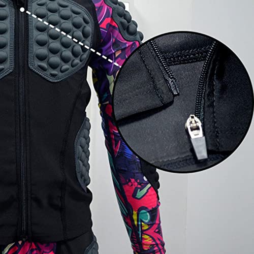 FAMURE Protetor de peito infantil, jaqueta protetora infantil com bloco anticolisão independente | P