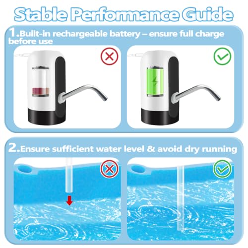 Image of Water Table Pump: 3 Hours of Non-Stop Work Fun for Kids Battery Powered Water Outdoor Pump for Water Table White (Pack of 2)