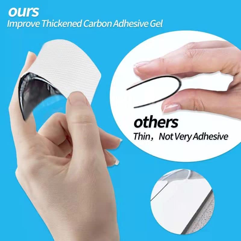 Miniatura 4 de TENS - Almohadillas de repuesto para unidad, 48 almohadillas de electrodo autoadhesivas reutilizables de alta calidad para estimulador muscular EMS,