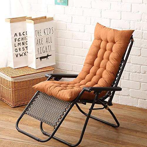 KOET Cojín para tumbona, portátil, jardín, patio, cama reclinable, asiento para viajes, vacaciones, jardín, interior y exterior, No nulo, marrón claro, Tamaño libre