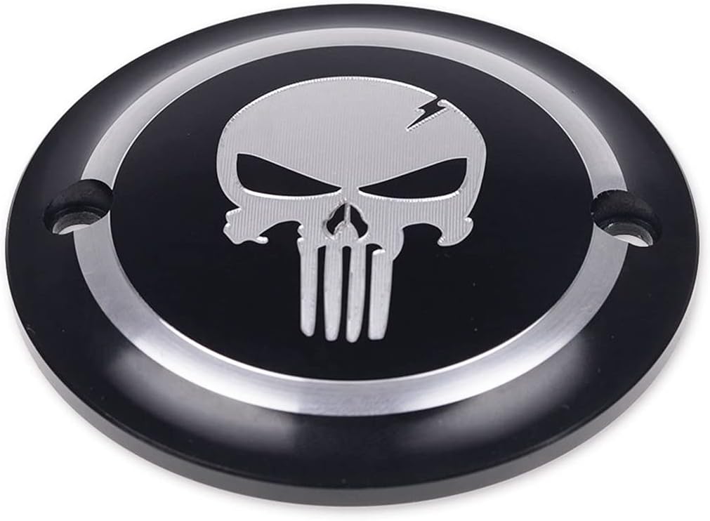 Skull Engine Derby + Timer Cover Replacement for Harley Sportster Iron XL 883 1200 48 72 black
